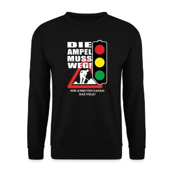 Les feux de circulation doivent disparaître - Sweat-shirt Unisexe - noir - Devant - Alina (178cm) & Michal (187cm)