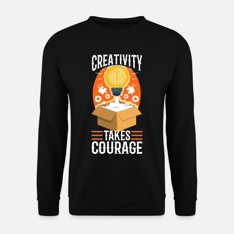Creativity Takes Courage - Unisex Sweatshirt - black