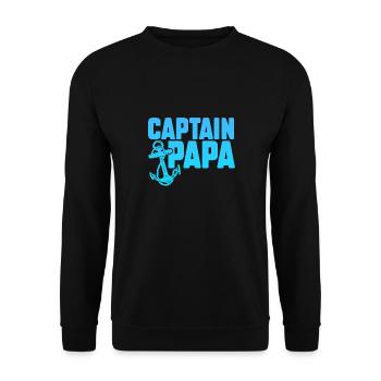 Lake Sailor Fisherman Boat Driver - Drôle de capitaine - Sweat-shirt Unisexe - noir - Devant - Alina (178cm) & Michal (187cm)