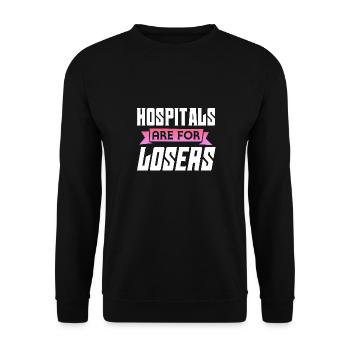 Correctional Nurse - Funny Prison Worker - Unisex Pullover - Schwarz - Vorne - Alina (178cm) & Michal (187cm)