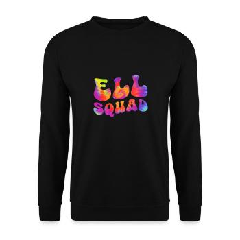 ELL Squad English Language Lesson Teacher Educator - Unisex Sweatshirt - black - Front - Alina (178cm) & Michal (187cm)