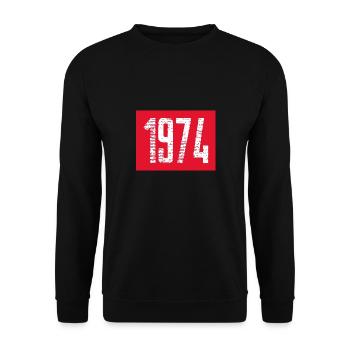 1974 - Unisex Sweatshirt - black - Front - Alina (178cm) & Michal (187cm)