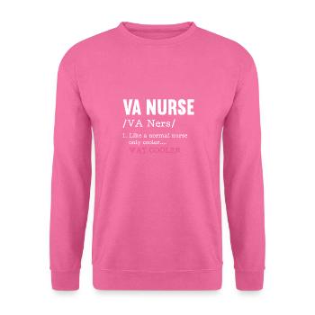 VA Nurse Meaning - Unisex Sweatshirt - pink - Front