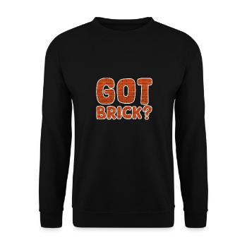 Got Brick - Bricklayer Person Funny Masonry Lover - Unisex Pullover - Schwarz - Vorne - Alina (178cm) & Michal (187cm)