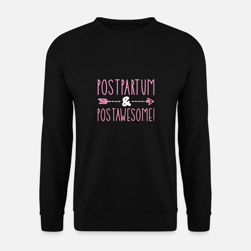 Postpartum & Postawesome - Unisex Pullover - Schwarz