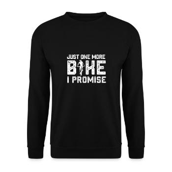 juste un vélo de plus je promets Design pour un vélo - Sweat-shirt Unisexe - noir - Devant - Alina (178cm) & Michal (187cm)