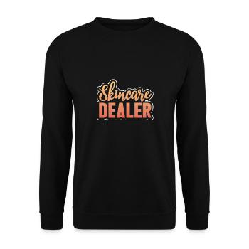Skincare Dealer Facialist Skin Therapist - Unisex Pullover - Schwarz - Vorne - Alina (178cm) & Michal (187cm)