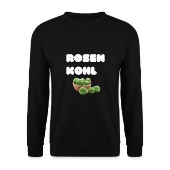 Rosenkohl - Unisex Pullover - Schwarz - Vorne - Alina (178cm) & Michal (187cm)