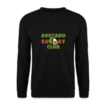 Avocado Sunday Club - Design culinaire tendance - Sweat-shirt Unisexe - noir - Devant - Alina (178cm) & Michal (187cm)