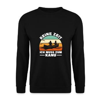 Kajakfahren Kanu Wassersport Kajakfahrer - Unisex Pullover - Schwarz - Vorne - Alina (178cm) & Michal (187cm)