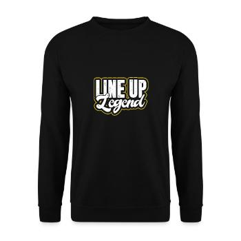 line up legends Design for a line up fans - Unisex Sweatshirt - black - Front - Alina (178cm) & Michal (187cm)