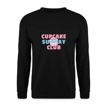 Cupcake Sunday Club - Sweet Treats Muffins - Unisex Sweatshirt - black - Front - Alina (178cm) & Michal (187cm)