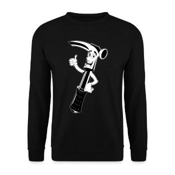 Hammer Cartoon - Sweat-shirt Unisexe - noir - Devant - Alina (178cm) & Michal (187cm)