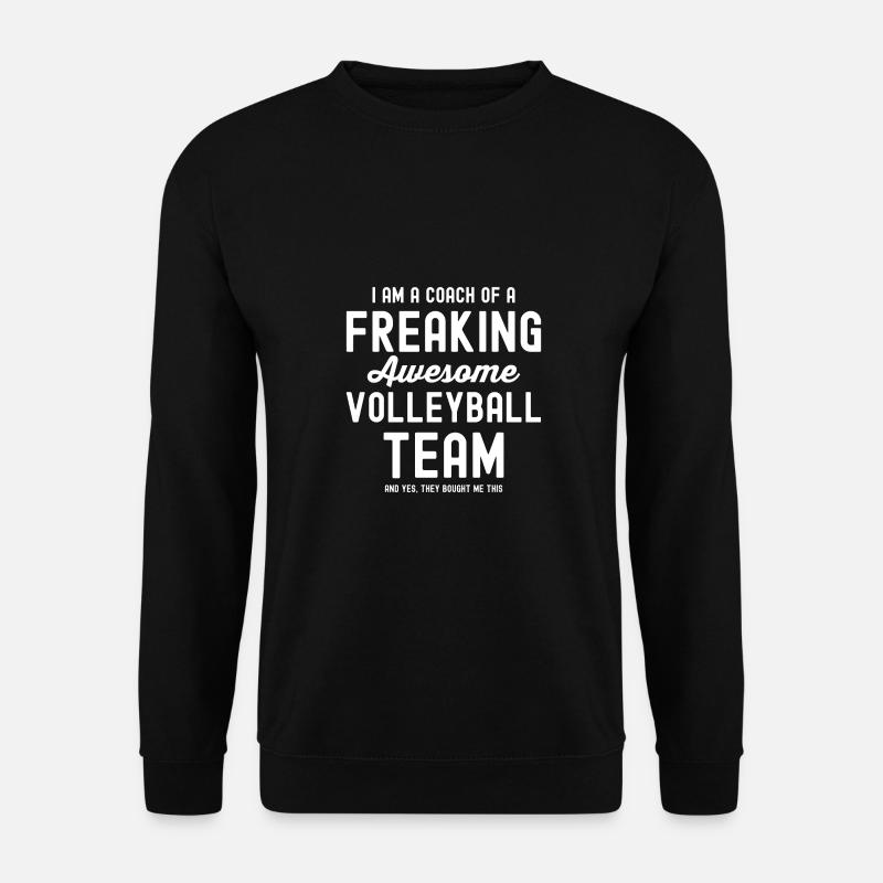 Volleyball Coach Trainer Gift - Unisex Sweatshirt - black