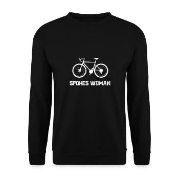 bike evolution Design for a bike sport fan - Unisex Pullover - Schwarz - Vorne - Alina (178cm) & Michal (187cm)