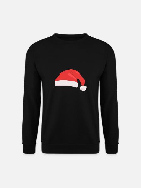Weihnachtsmütze - Unisex Pullover - Schwarz