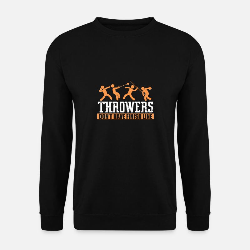 Throwers don't have finish line - Unisex Pullover - Schwarz