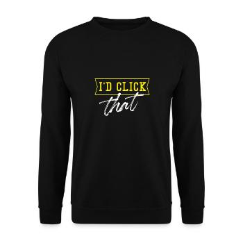I'd click that Floor installer - Unisex Sweatshirt - black - Front - Alina (178cm) & Michal (187cm)