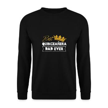 meilleur papa quinceanera de tous les temps Design - Sweat-shirt Unisexe - noir - Devant - Alina (178cm) & Michal (187cm)