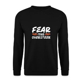 Fear The OversMotiver Model Car Slot Racing - Unisex Sweatshirt - black - Front - Alina (178cm) & Michal (187cm)