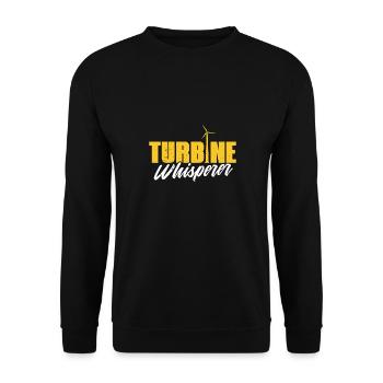 Éolienne – Générateur éolien de réchauffement climatique - Sweat-shirt Unisexe - noir - Devant - Alina (178cm) & Michal (187cm)