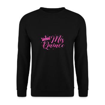 miss quince Design for a quince party - Unisex Sweatshirt - black - Front - Alina (178cm) & Michal (187cm)