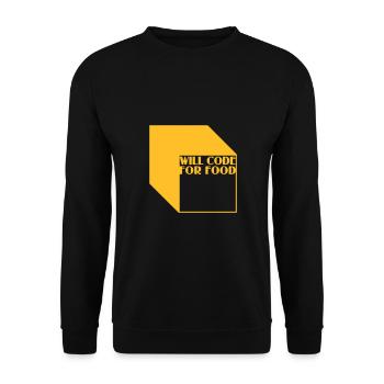 code for food - Unisex Sweatshirt - black - Front - Alina (178cm) & Michal (187cm)