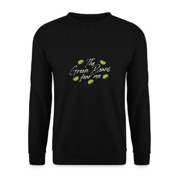 La casserole de haricots verts Fear Me Green Bean - Sweat-shirt Unisexe - noir - Devant - Alina (178cm) & Michal (187cm)