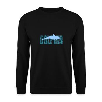 dolphin - Unisex Pullover - Schwarz - Vorne - Alina (178cm) & Michal (187cm)