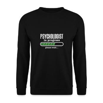 Psychologues en cours - Sweat-shirt Unisexe - noir - Devant - Alina (178cm) & Michal (187cm)