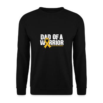 Père d’un guerrier Conception du cancer infantile - Sweat-shirt Unisexe - noir - Devant - Alina (178cm) & Michal (187cm)