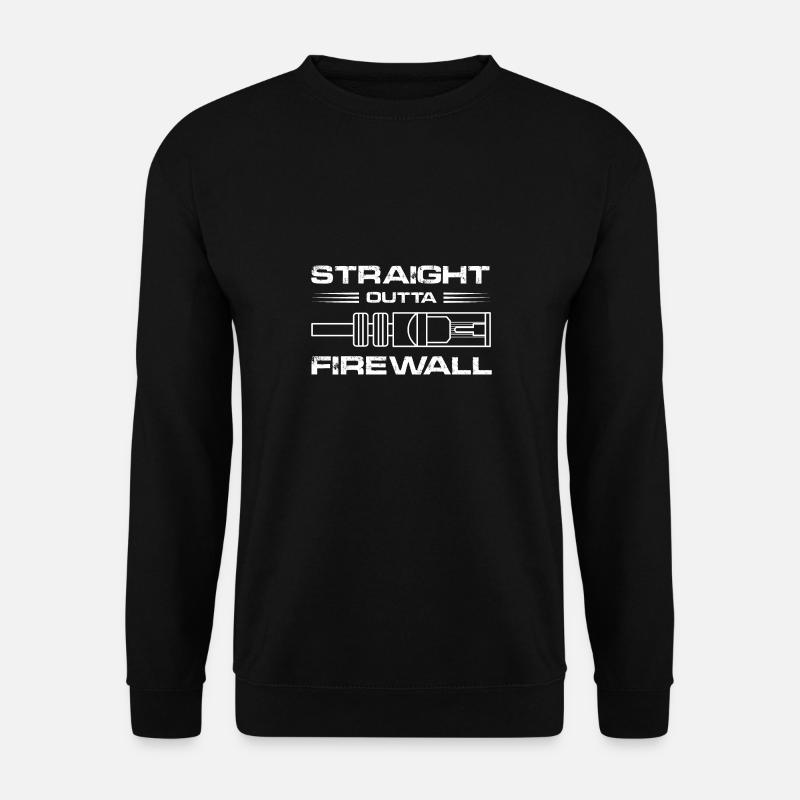 Pare-feu Conception pour un réseau - Sweat-shirt Unisexe - noir
