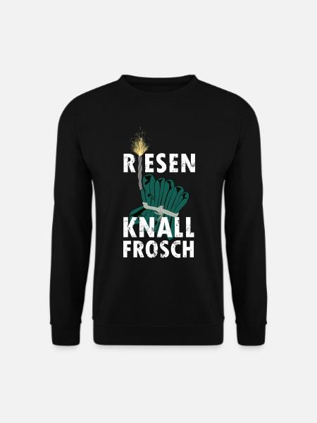 Knallfrosch Feuerwerk Pyro - Unisex Pullover - Schwarz