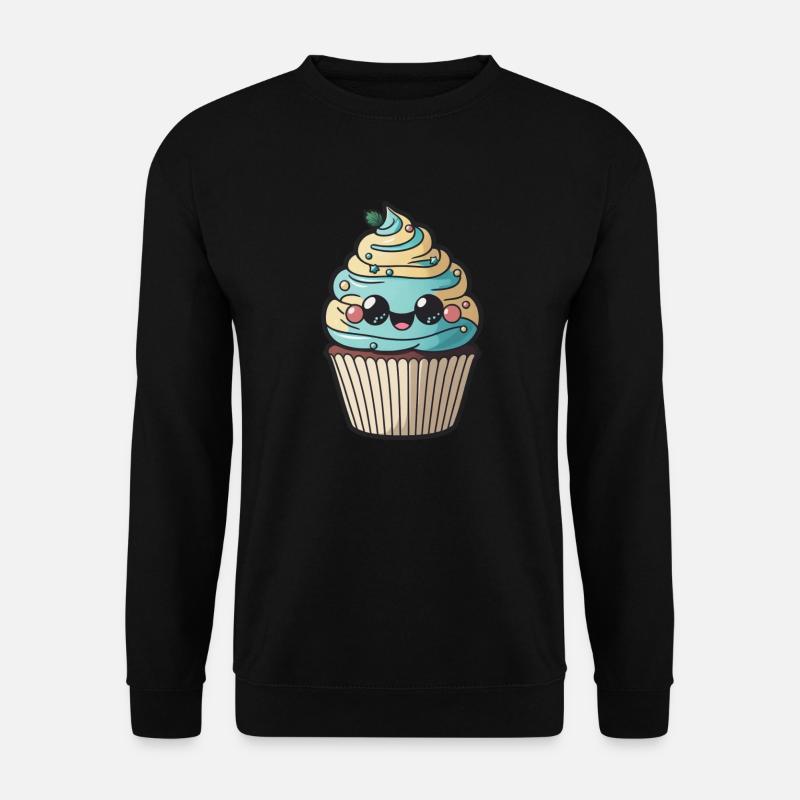 Cute Cupcake Muffin - Unisex Sweatshirt - black