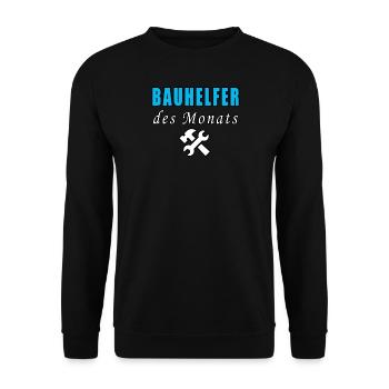 Bauhelfer Des Monats - Unisex Pullover - Schwarz - Vorne - Alina (178cm) & Michal (187cm)