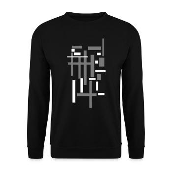 Minimal Architecture - Unisex Sweatshirt - black - Front - Alina (178cm) & Michal (187cm)