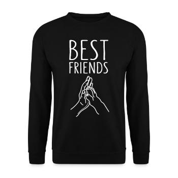 Meilleurs amis Chiens - Sweat-shirt Unisexe - noir - Devant - Alina (178cm) & Michal (187cm)