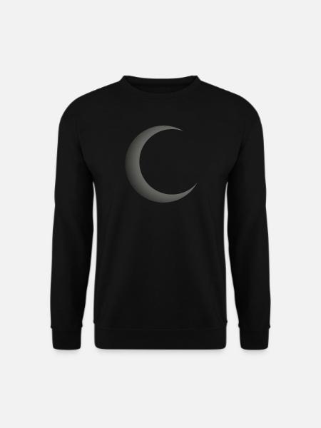 Mond Sichel Symbol Halbmond Nachthimmel Mondsichel - Unisex Pullover - Schwarz
