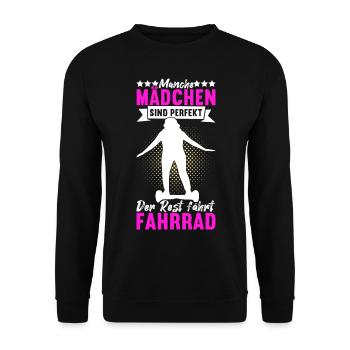 Hoverboard Skating - Unisex Pullover - Schwarz - Vorne - Alina (178cm) & Michal (187cm)