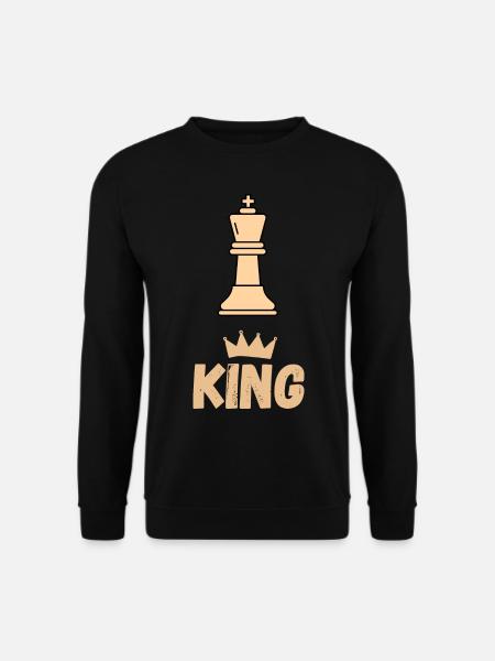 Schach Spruch Geschenk Schachmatt Queens Gambit - Unisex Pullover - Schwarz