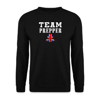 Team Prepper - Unisex Sweatshirt - black - Front - Alina (178cm) & Michal (187cm)