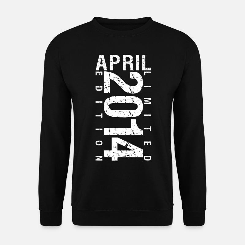 April 2014 April Geburtstagsgeschenk 2014 - Unisex Pullover - Schwarz