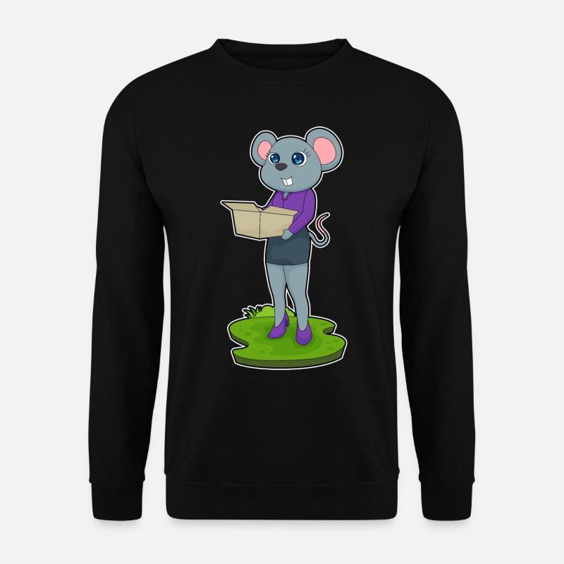 Mouse Secretary Box - Unisex Sweatshirt - black