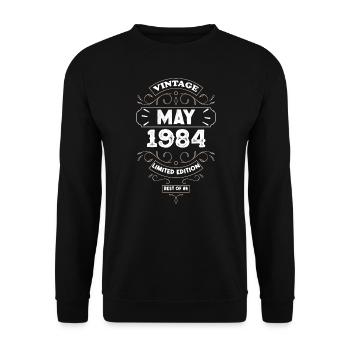 Les Legendes sont nees en Mai 1984 40th Birthday - Sweat-shirt Unisexe - noir - Devant - Alina (178cm) & Michal (187cm)