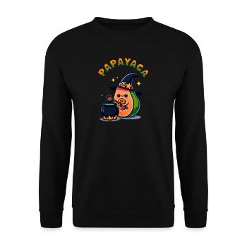Papa Yaga - Unisex Pullover - Schwarz - Vorne - Alina (178cm) & Michal (187cm)