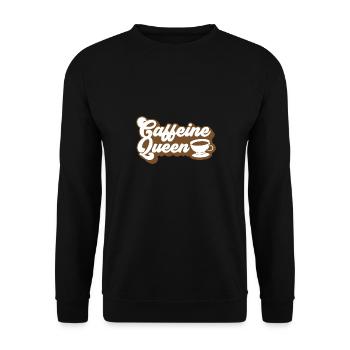 Coffee Coffee Junkie Coffee Beans Barista Cafe - Unisex Sweatshirt - black - Front - Alina (178cm) & Michal (187cm)