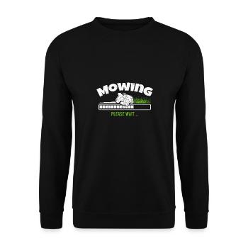 Lawn Mowing Please Wait Lawnmower Grass Cutter Mow - Sweat-shirt Unisexe - noir - Devant - Alina (178cm) & Michal (187cm)