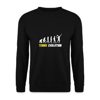 Tennis club de tennis Golfs de tennis - Sweat-shirt Unisexe - noir - Devant - Alina (178cm) & Michal (187cm)