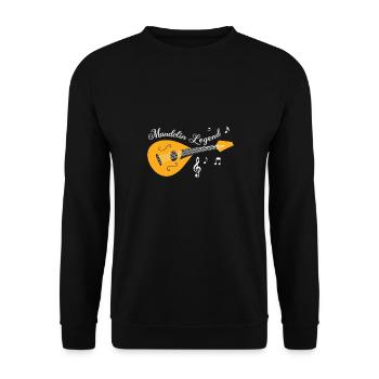 Mandolin Legend Mandolin Player Musician - Unisex Sweatshirt - black - Front - Alina (178cm) & Michal (187cm)