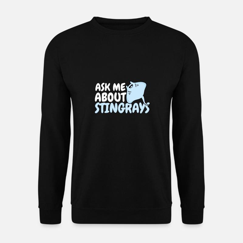 Stachelrochen Mantarochen Ozean Rochen - Unisex Pullover - Schwarz